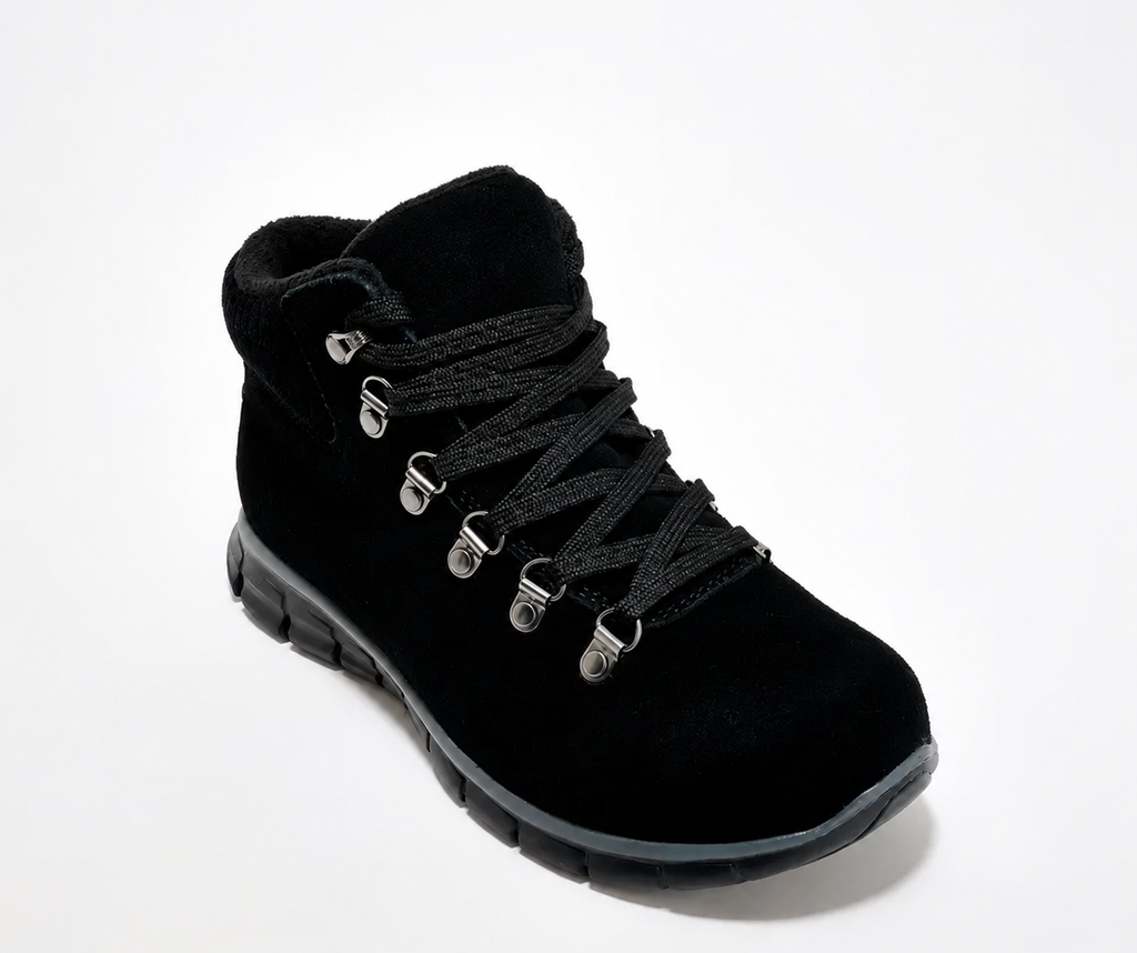 🥾 Women’s Water-Repellent Suede Lace-Up Hiking Boots
