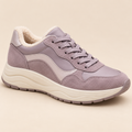 Women's Lavender Retro Suede Casual Sneakers