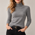 Women's Elegant Turtleneck Knit Sweater