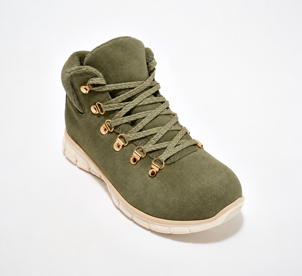 🥾 Women’s Water-Repellent Suede Lace-Up Hiking Boots