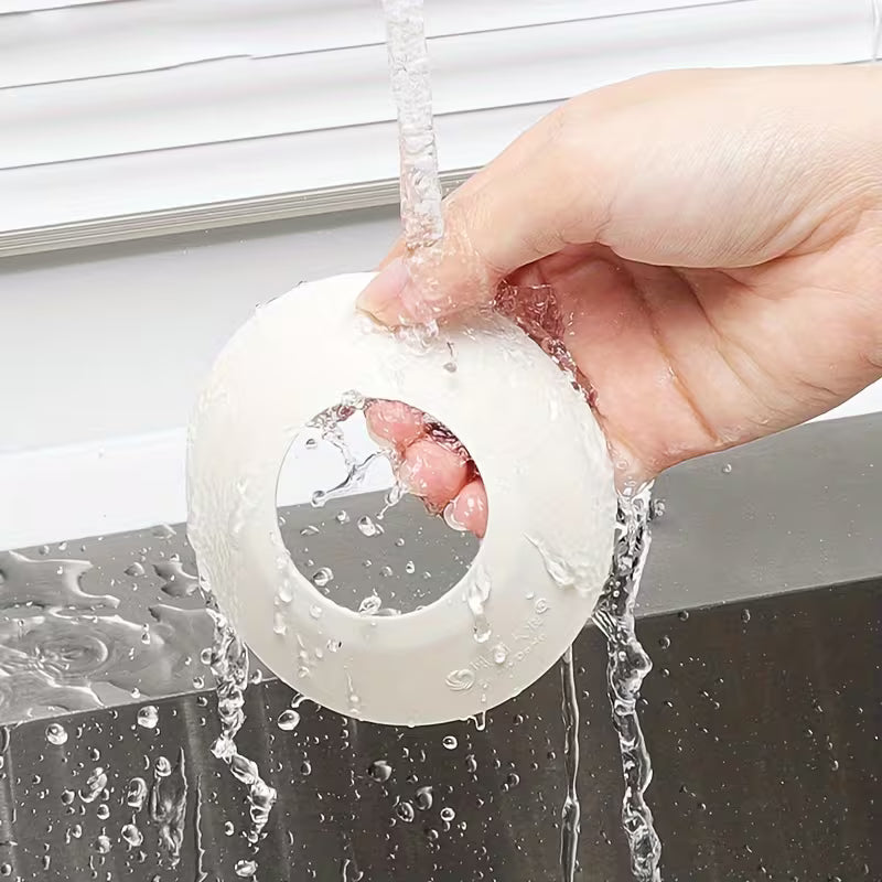 High Elasticity Splash Proof | 1 Kitchen Faucet Fixing Ring and Drain Plug - Leak Proof