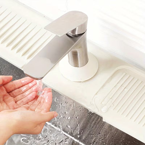 High Elasticity Splash Proof | 1 Kitchen Faucet Fixing Ring and Drain Plug - Leak Proof